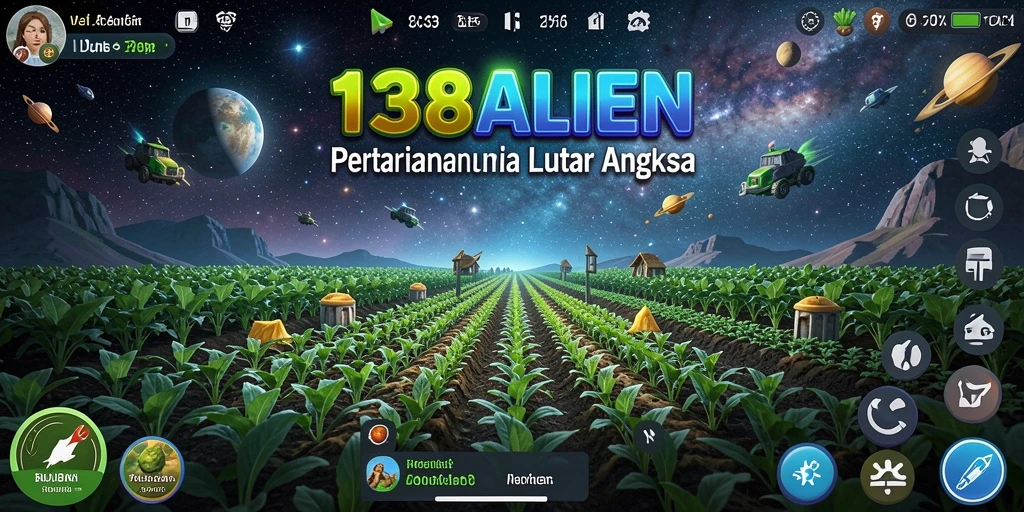 Tampilan gameplay 138ALIEN dengan pengalaman bertani luar angkasa yang unik.