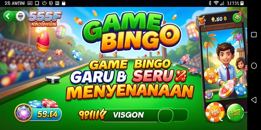 Tampilan gameplay Bingo yang seru dan interaktif di 555F.