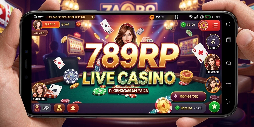 Tampilan gameplay Live Casino 789RP yang menarik dan menawan.