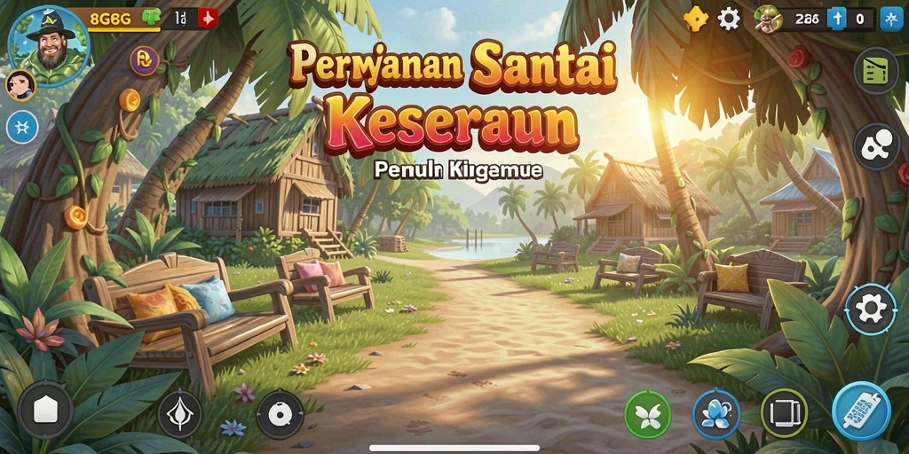 Screenshot utama menunjukkan gameplay seru di 8G8G.