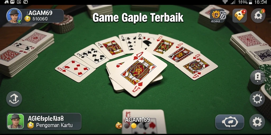 Tampilan gameplay Gaple yang mendebarkan dan interaktif.