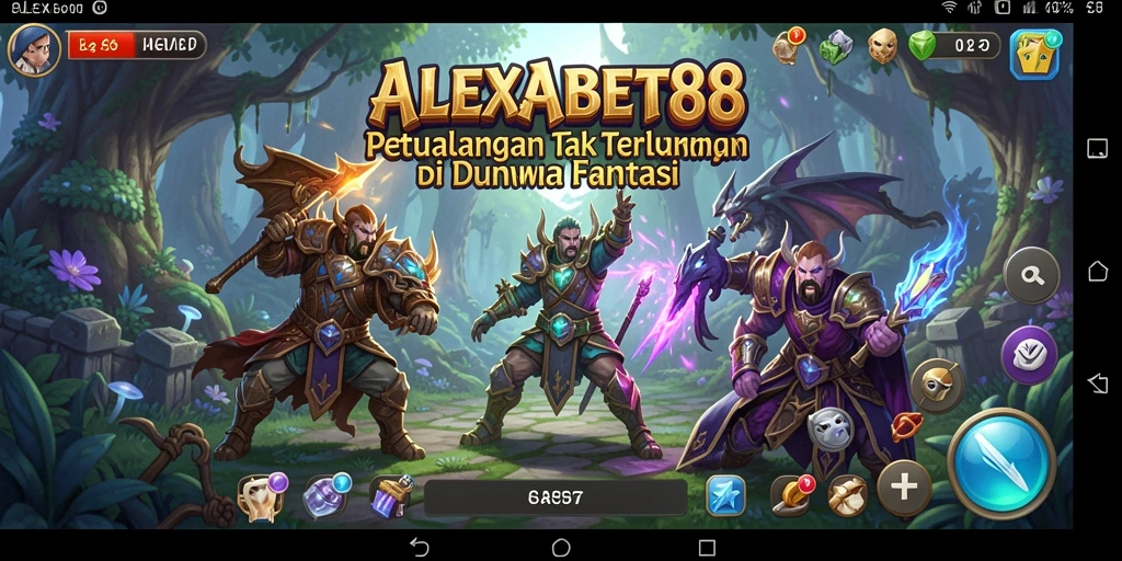 Menampilkan gameplay petualangan seru di ALEXABET88 yang penuh tantangan.