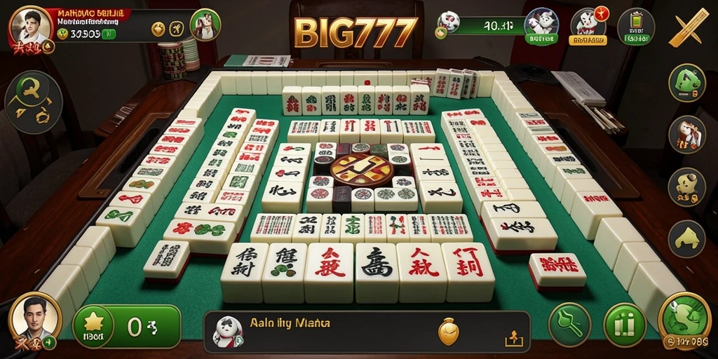 Screenshot BIG777 menampilkan gameplay Mahjong yang seru dan menantang.