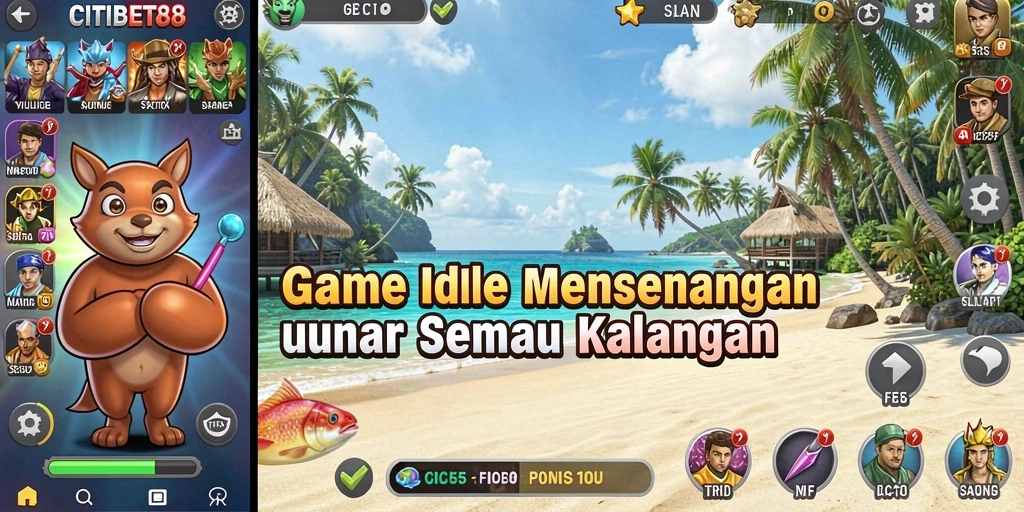 Tampilan gameplay CITIBET88 dengan karakter yang sedang beraksi.