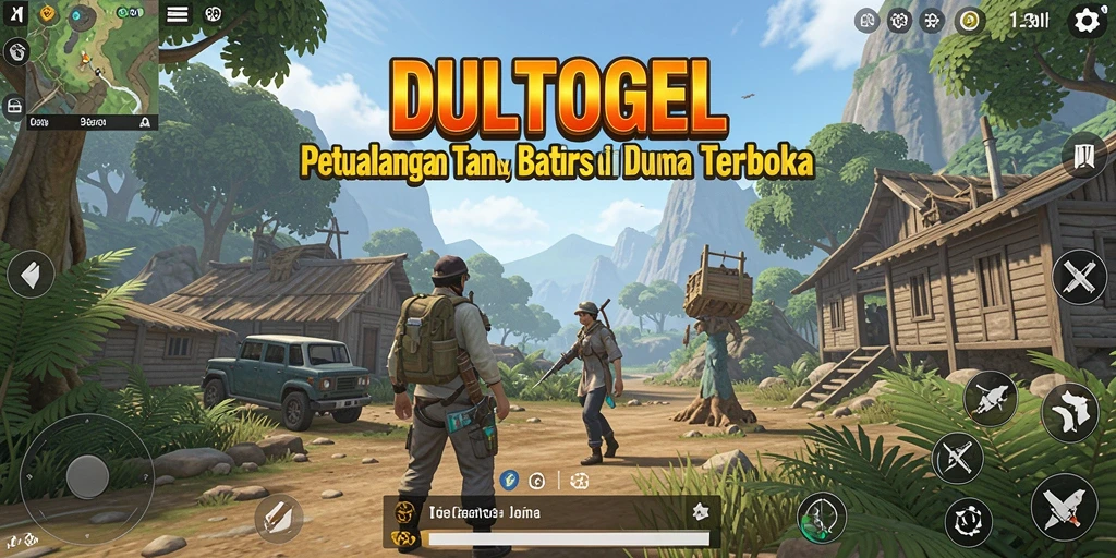 Tangkapan layar DULTOGEL menunjukkan dunia yang luas dan indah.
