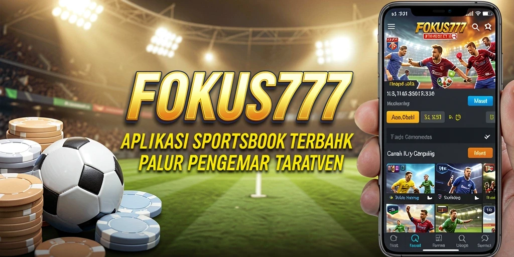 Tampilan utama <strong>FOKUS777</strong> yang menarik dan informatif untuk taruhan olahraga.