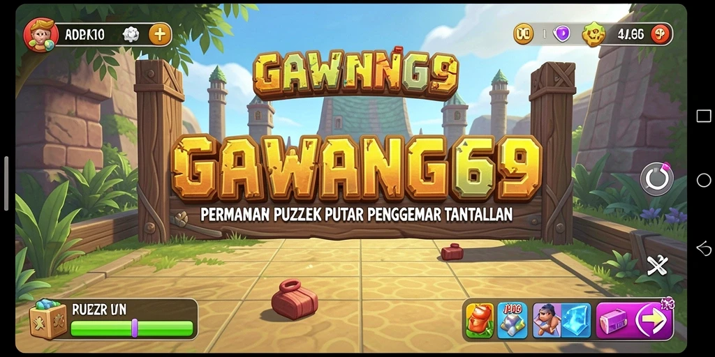Tampilan gameplay GAWANG69 dengan berbagai teka-teki menantang.