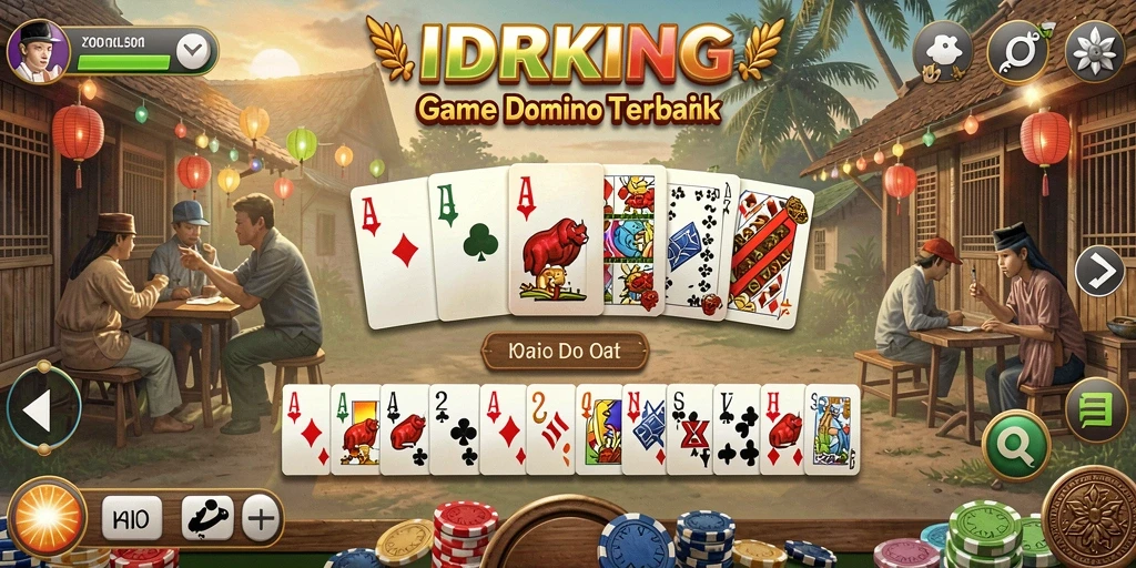 Tampilan gameplay seru dengan berbagai mode permainan Domino.
