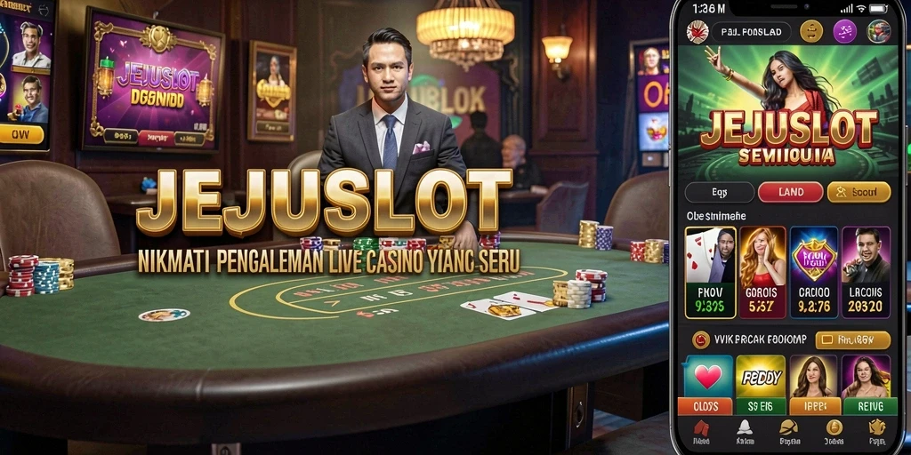 Tampilan gameplay Live Casino yang menarik di JEJUSLOT.