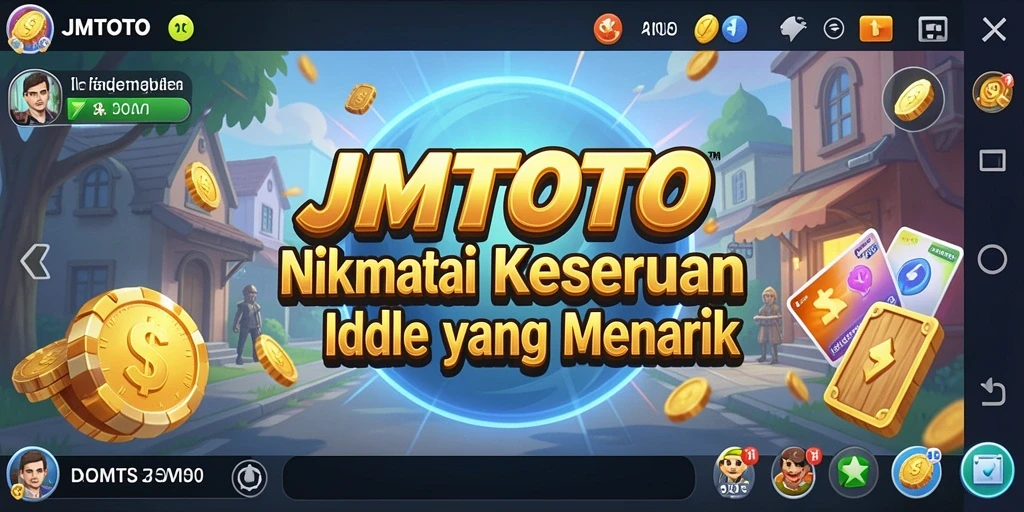 Tampilan utama gameplay JMTOTO menampilkan karakter Idle yang mengasyikkan.