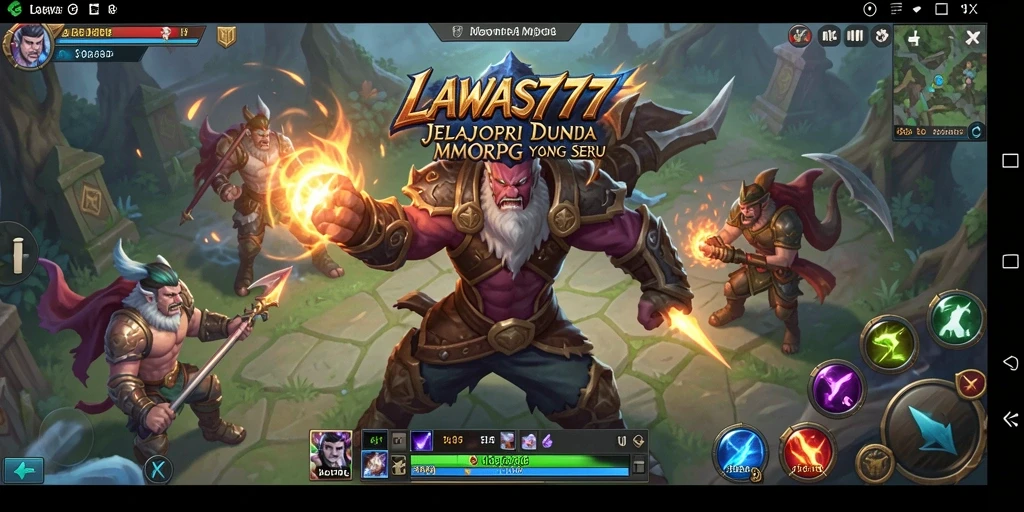 Tangkapan layar gameplay dari LAWAS777 yang menampilkan aksi seru MMORPG.