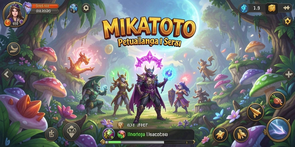 Screenshot gameplay MIKATOTO menampilkan aksi seru di dunia petualangan.