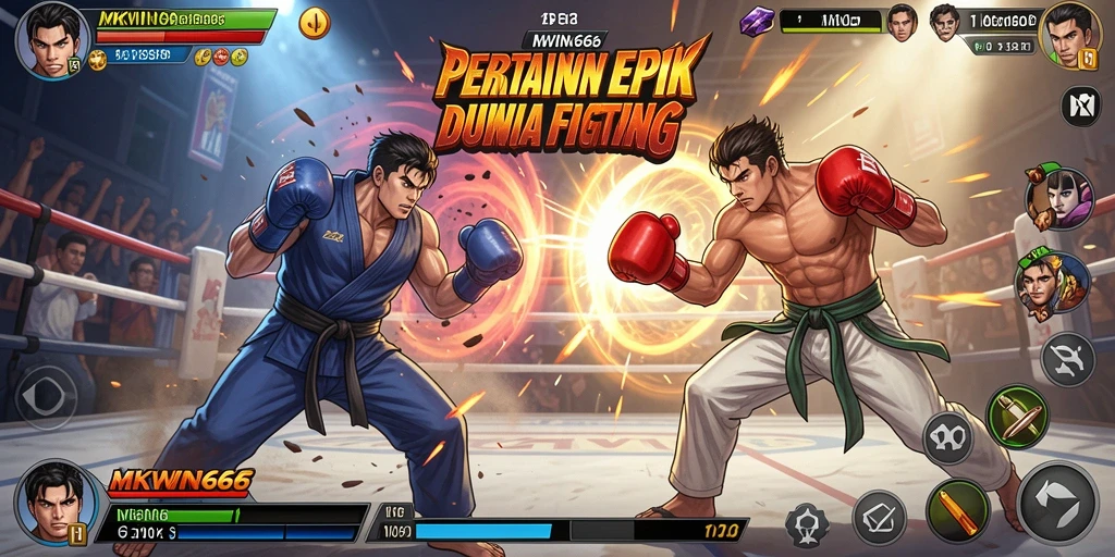 Tampilan seru gameplay MKWIN666 yang mendebarkan dalam pertempuran Fighting.