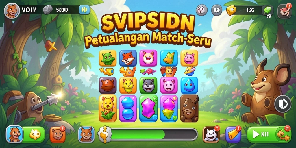 Menampilkan gameplay seru dan kombinasi warna-warni dalam SVIPSIDN.