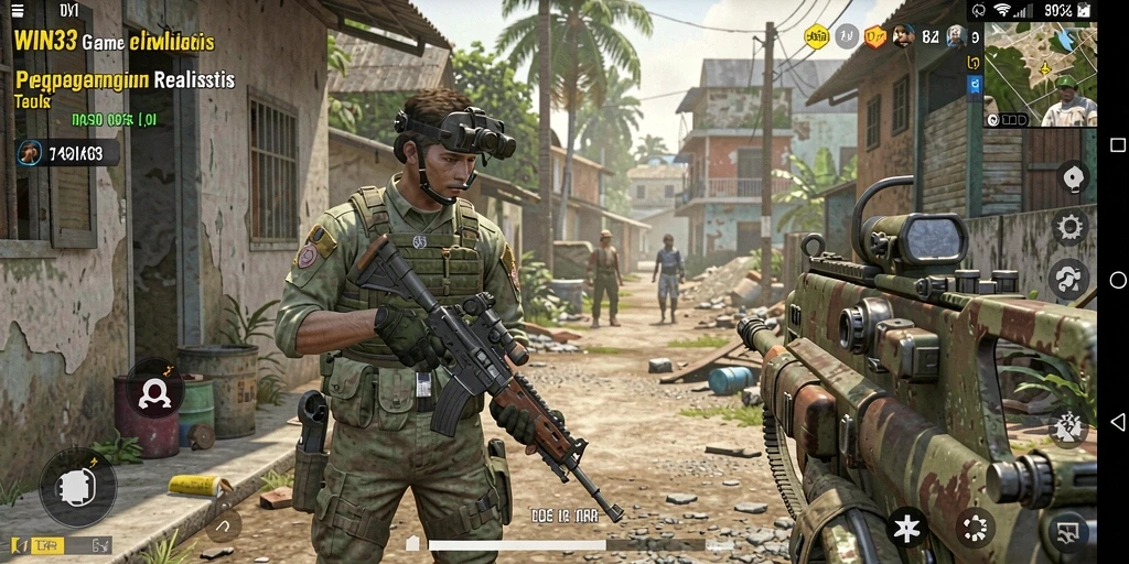 Screenshot gameplay WIN33 menampilkan momen seru dalam simulasi.