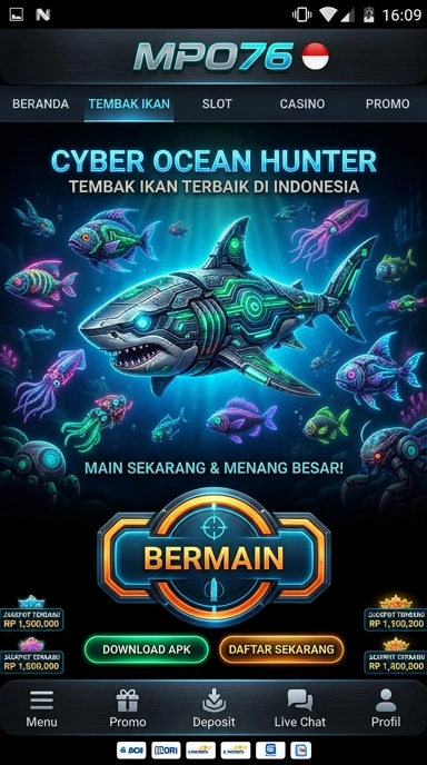 Tampilan beranda aplikasi mpo76 yang menarik.